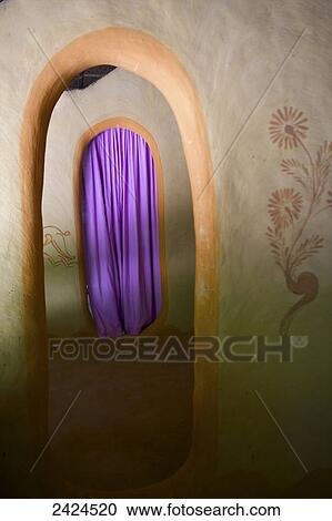A purple curtain over a doorway; Ulpotha, Embogama, Sri Lanka View Large Photo Image Stock Image - A purple curtain over a doorway; Ulpotha, Embogama, Sri Lanka. Fotosearch