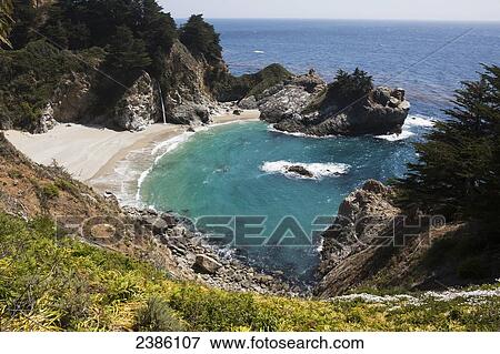 A remote beach along the rugged coastline; California, United States of America View Large Photo Image Stock Photo - A remote beach along the rugged coastline; California, United States of America. Fotosearch
