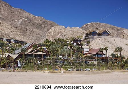 Picture - A Resort Along The Mountains; Israel. Fotosearch