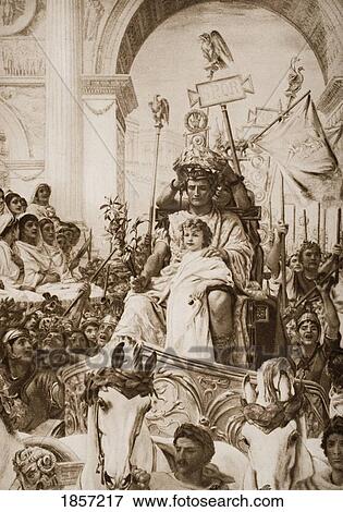 Stock Photo - A Roman Triumph, From The Book The Outline Of History By H. G. Wells Volume 1, Published 1920.. Fotosearch