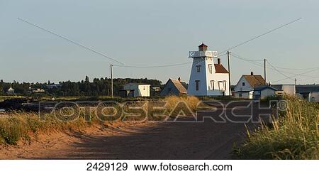 Stock Photo - A sandy road on the Atlantic coast; North Rustico, Prince Edward Island, Canada. Fotosearch