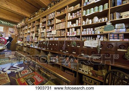 A Shop With A Variety Of Goods On Display; Beamish, Durham, England View Large Photo Image Stock Image - A Shop With A Variety Of Goods On Display; Beamish, Durham, England. Fotosearch