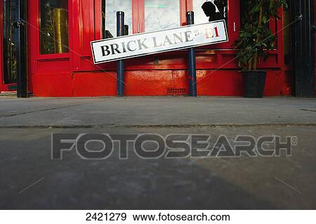 A sign for Brick Lane; London, England View Large Photo Image Stock Photo - A sign for Brick Lane; London, England. Fotosearch