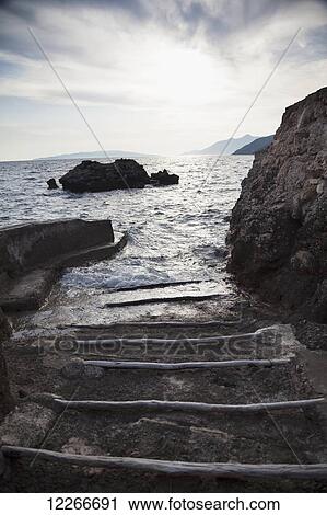 A small boat ramp along the Borak coast, near Trpanj; Borak, Croatia View Large Photo Image Stock Image - A small boat ramp along the Borak coast, near Trpanj; Borak, Croatia. Fotosearch