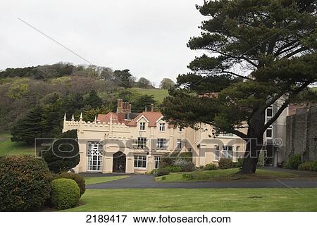 A Stately Mansion Along The South West Coast Path Near Lynmouth, Exmoor, United Kingdom View Large Photo Image Stock Photo - A Stately Mansion Along The South West Coast Path Near Lynmouth, Exmoor, United Kingdom. Fotosearch