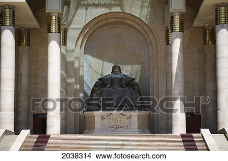 A Statue Of Genghis Khan The Founder Of The Mongol Empire; Ulaanbatar Mongolia View Large Photo Image Picture - A Statue Of Genghis Khan The Founder Of The Mongol Empire; Ulaanbatar Mongolia. Fotosearch