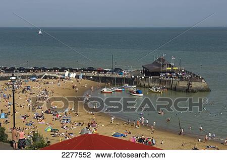 A summer's day view of Viking Bay; Broadstairs, Kent, England View Large Photo Image Stock Image - A summer's day view of Viking Bay; Broadstairs, Kent, England. Fotosearch