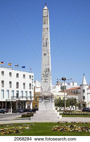 A Tall Monument; Faro Algarve Portugal View Large Photo Image Picture - A Tall Monument; Faro Algarve Portugal. Fotosearch