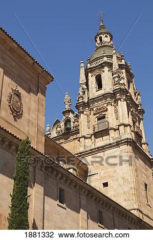 A Tower Of The Baroque Iglesia De La Clerecia (The Clerecia Church Or Pontifical University); Salamanca, Salamanca Province, Spain View Large Photo Image Stock Image - A Tower Of The Baroque Iglesia De La Clerecia (The Clerecia Church Or Pontifical University); Salamanca, Salamanca Province, Spain. Fotosearch