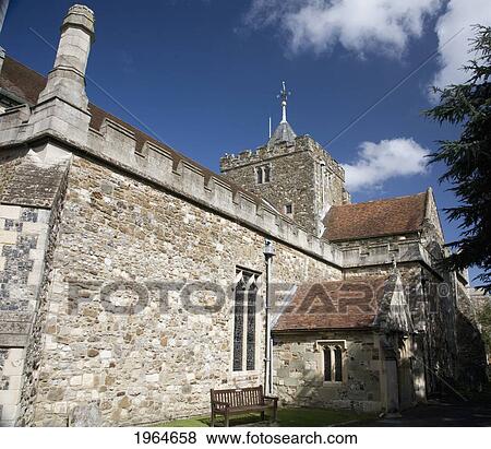 Stock Photo - A Traditional Anglican Church Building; Rye Sussex England. Fotosearch