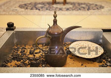 Stock Photography - A traditional majlis in Al Ain Palace Museum; Al Ain, Abu Dhabi, United Arab Emirates. Fotosearch