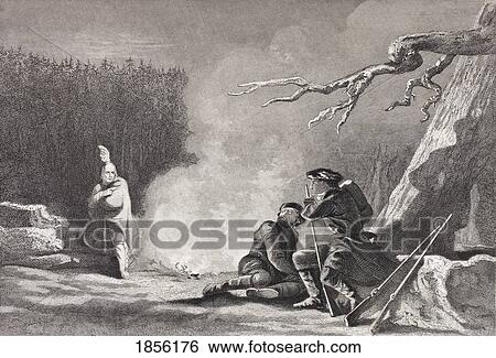 Stock Photograph - A Treacherous Indian. From The Book Gallery Of Historical Portraits Published C. 1880.. Fotosearch
