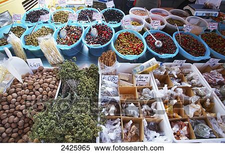 A variety of food at the Gallipoli market; Salento, Italy View Large Photo Image Stock Photography - A variety of food at the Gallipoli market; Salento, Italy. Fotosearch