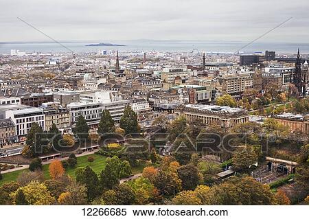 A view of Edinburgh from Edinburgh Castle; Edinburgh, Scotland View Large Photo Image Stock Photography - A view of Edinburgh from Edinburgh Castle; Edinburgh, Scotland. Fotosearch