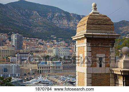 Picture - A View Of The City And A Harbor; Monaco. Fotosearch