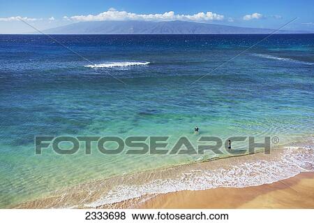 A view of the clear ocean; Kaanapali, Maui, Hawaii, United States of America View Large Photo Image Stock Photo - A view of the clear ocean; Kaanapali, Maui, Hawaii, United States of America. Fotosearch