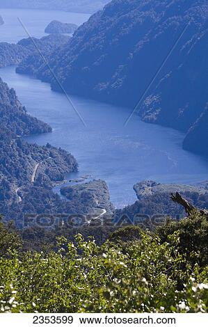 A View Overlooking The Doubtful Sound Entry Point; New Zealand View Large Photo Image Stock Photo - A View Overlooking The Doubtful Sound Entry Point; New Zealand. Fotosearch