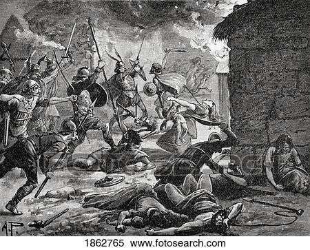 A Viking Raid From The Book The Church Of England A History For The People Published C. 1910 View Large Photo Image Stock Photography - A Viking Raid From The Book The Church Of England A History For The People Published C. 1910. Fotosearch