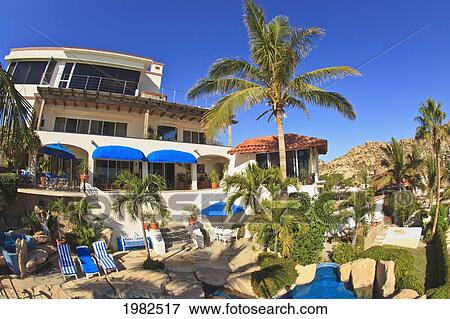A Villa In The Pedregal Area; Cabo San Lucas Baja California Sur Mexico View Large Photo Image Stock Photo - A Villa In The Pedregal Area; Cabo San Lucas Baja California Sur Mexico. Fotosearch