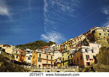 A Village In Cinque Terre National Park; Manarola Italy View Large Photo Image Stock Image - A Village In Cinque Terre National Park; Manarola Italy. Fotosearch