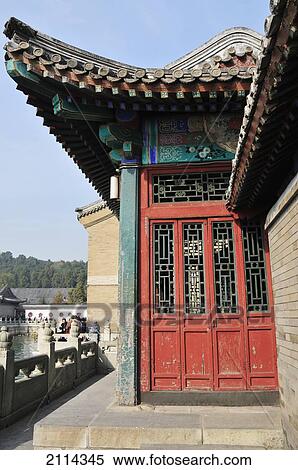 A Weathered Red Door To A Building; Beijing China View Large Photo Image Stock Photography - A Weathered Red Door To A Building; Beijing China. Fotosearch