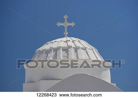 A white dome and cross at the Monastery of Panayia Vrysiani; Xembela, Sifnos, Cyclades, Greek Islands, Greece View Large Photo Image Stock Image - A white dome and cross at the Monastery of Panayia Vrysiani; Xembela, Sifnos, Cyclades, Greek Islands, Greece. Fotosearch