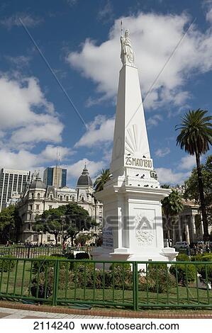 A White Monument In An Urban Area; Buenos Aires Argentina View Large Photo Image Stock Image - A White Monument In An Urban Area; Buenos Aires Argentina. Fotosearch