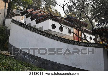 A White Wall Beside A White Building; Beijing China View Large Photo Image Stock Image - A White Wall Beside A White Building; Beijing China. Fotosearch