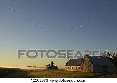 A wooden barn at sunrise; Quebec, Canada View Large Photo Image Stock Image - A wooden barn at sunrise; Quebec, Canada. Fotosearch
