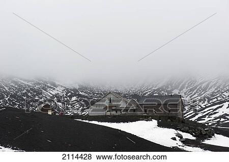 Stock Photo - A Wooden Building In Whalers Bay; Antarctica. Fotosearch