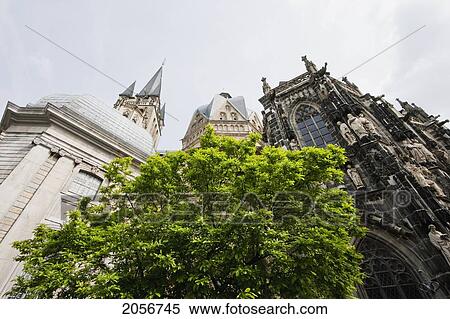 Stock Photography - Aachen Cathedral (Kaiserdom), Aachen, Germany. Fotosearch
