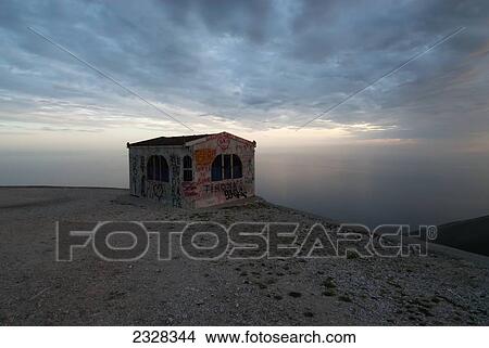 Abandoned building; Albania View Large Photo Image Picture - Abandoned building; Albania. Fotosearch