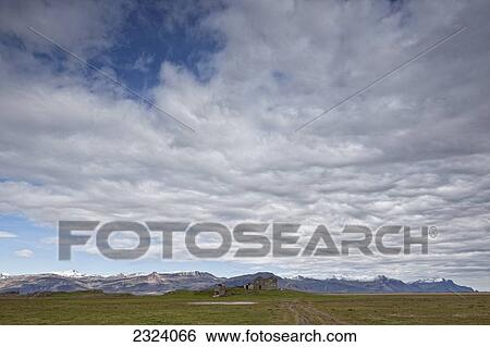 Stock Photograph - Abandoned house and farm in southern Iceland; Iceland. Fotosearch