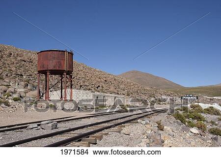 Abandoned Railway Station, Puquios, Antofagasta Region, Chile View Large Photo Image Picture - Abandoned Railway Station, Puquios, Antofagasta Region, Chile. Fotosearch