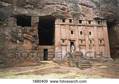 Stock Photo - Abba Libanos Church In Cliff. Fotosearch