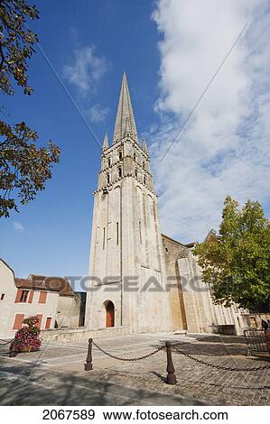 Stock Photo - Abbey Church Of Saint-Savin Sur Gartempe, Saint-Savin Sur Gartempe, Vienne, France. Fotosearch