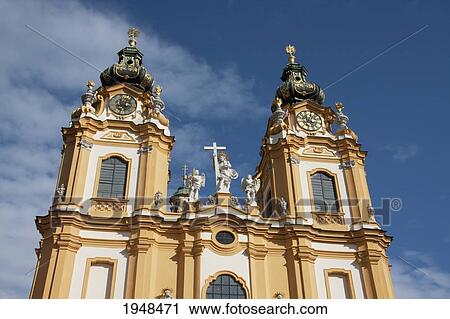 Abbey Church of Stift Melk Benedictine Monastery, Lower Austria, Austria View Large Photo Image Stock Image - Abbey Church of Stift Melk Benedictine Monastery, Lower Austria, Austria. Fotosearch