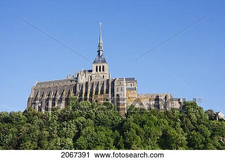 Abbey Of Mont-Saint-Michel, As Seen From The North, France View Large Photo Image Stock Image - Abbey Of Mont-Saint-Michel, As Seen From The North, France. Fotosearch