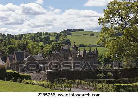 Abbotsford House; Melrose, Scottish Borders, Scotland View Large Photo Image Stock Photograph - Abbotsford House; Melrose, Scottish Borders, Scotland. Fotosearch