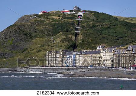 Picture - Aberystwyth, Ceredigion, Wales Uk. Fotosearch