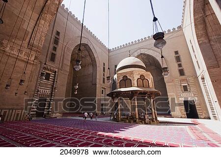 Stock Photo - Ablution Fountain Of Sultan Hassan Mosque And Madrassa, Cairo, Al Qahirah, Egypt. Fotosearch