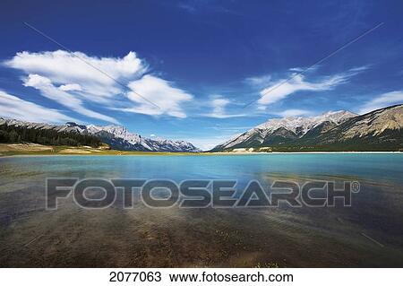 Stock Image - Abraham Lake; Alberta Canada. Fotosearch