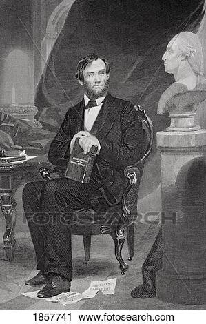Stock Image - Abraham Lincoln 1809ÃƒÂ¢Ã¢â€šÂ¬Ã¢â‚¬Å“65. 16Th President Of The United States 1861ÃƒÂ¢Ã¢â€šÂ¬Ã¢â‚¬Å“65. From Painting By Alonzo Chappel. Fotosearch