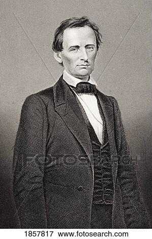 Stock Photo - Abraham Lincoln 1809ÃƒÂ¢Ã¢â€šÂ¬Ã¢â‚¬Å“1865. 16Th President Of The United States 1861ÃƒÂ¢Ã¢â€šÂ¬Ã¢â‚¬Å“65. From A 19Th Century Print Engraved By D J Pound From A Photograph. Fotosearch
