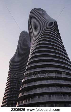 Absolute World Condominium Towers By Yansong Ma; Mississauga Ontario Canada View Large Photo Image Stock Photography - Absolute World Condominium Towers By Yansong Ma; Mississauga Ontario Canada. Fotosearch