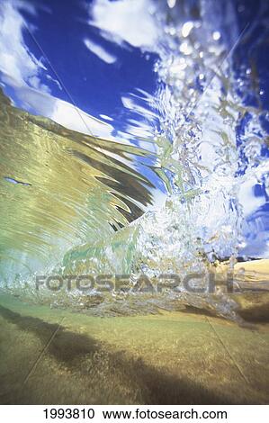 Abstract Underwater View Of Waves And Surf. View Large Photo Image Stock Image - Abstract Underwater View Of Waves And Surf.. Fotosearch