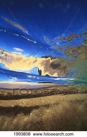 Abstract Underwater View Of Waves And Surf. View Large Photo Image Stock Photo - Abstract Underwater View Of Waves And Surf.. Fotosearch