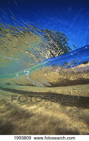 Abstract Underwater View Of Waves And Surf. View Large Photo Image Stock Photo - Abstract Underwater View Of Waves And Surf.. Fotosearch