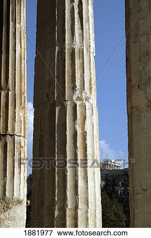 Stock Photo - Acropolis Hill Seen From Temple Of Hephaestus. Fotosearch