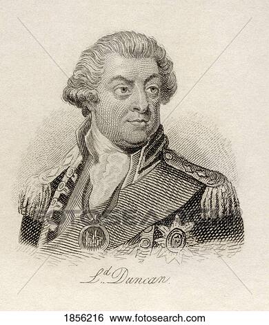 Stock Photograph - Adam Duncan, 1St Viscount Duncan 1731 - 1804. British Admiral. From The Book Crabb's Historical Dictionary Published 1825.. Fotosearch
